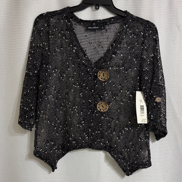 NWT Vintage Nina Leopard top. Size M - Picture 1 of 7